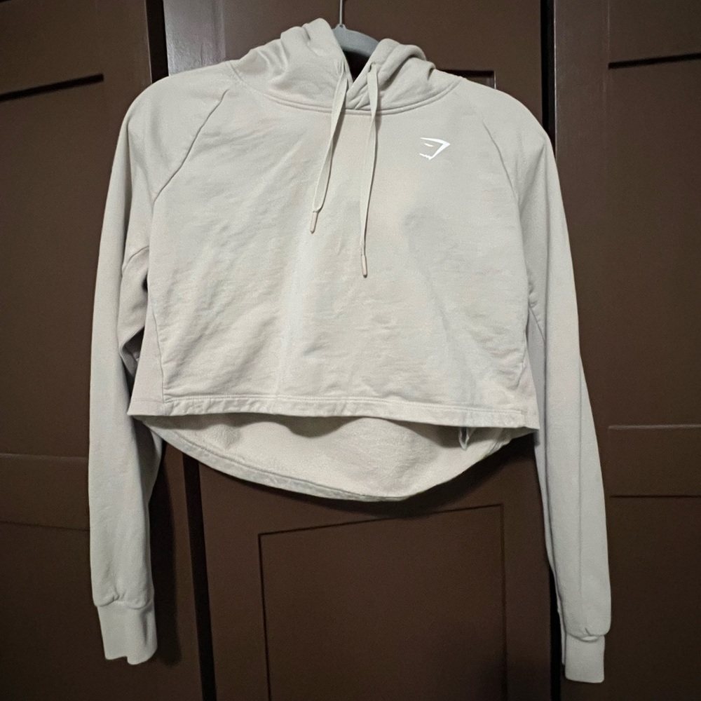 Large Gymshark Cropped Hoodie